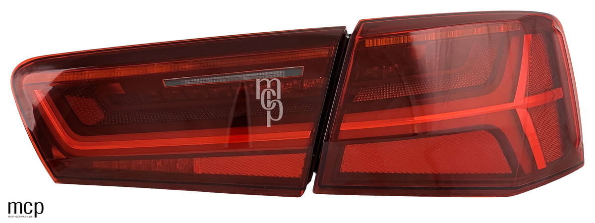 MCP 023162 – LED Rückleuchten Audi A6 C7 4G Limousine Rot/Klar – Frontansicht
