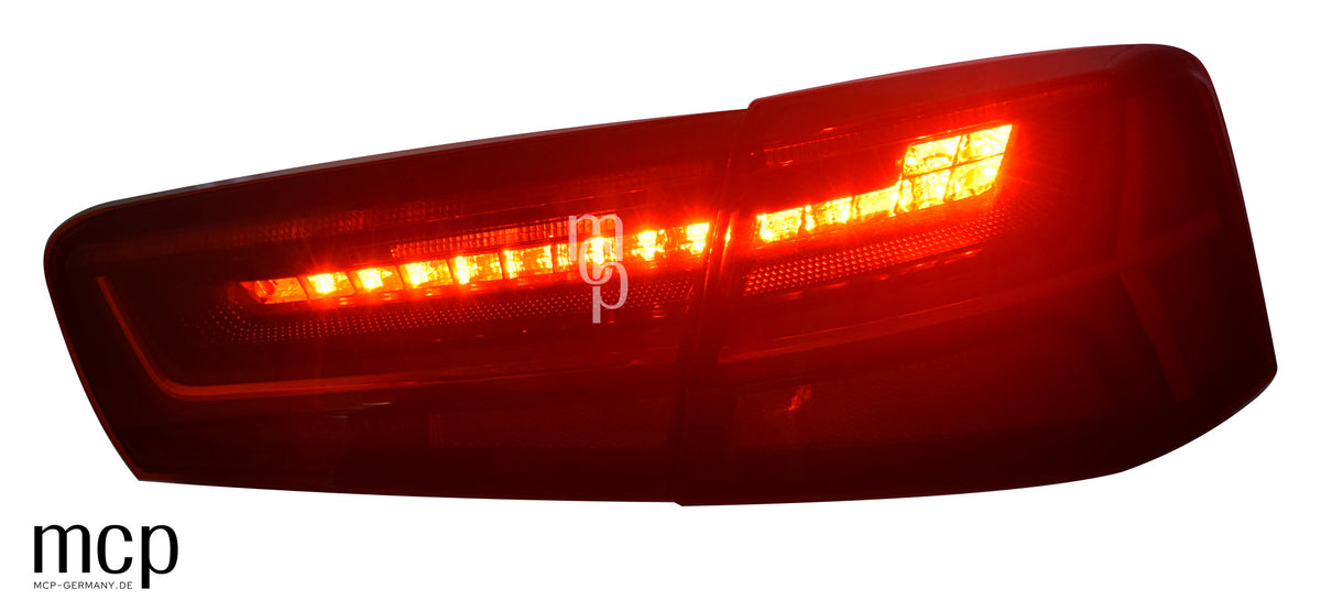 MCP 023162 – LED Rückleuchten Audi A6 C7 4G Limousine Rot/Klar – Bremslicht