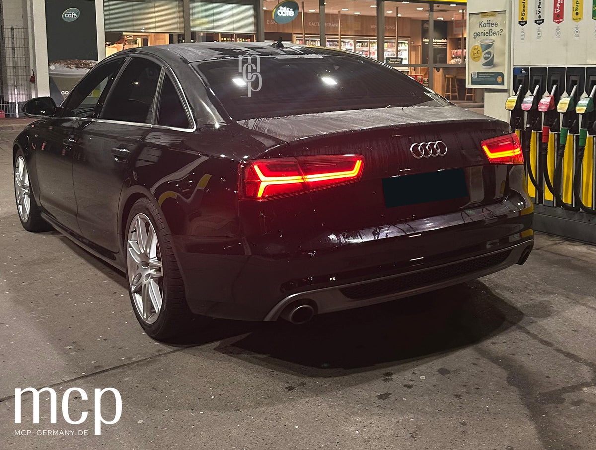MCP 023162 – LED Rückleuchten Audi A6 C7 4G Limousine Rot/Klar – Fahrzeug Nacht
