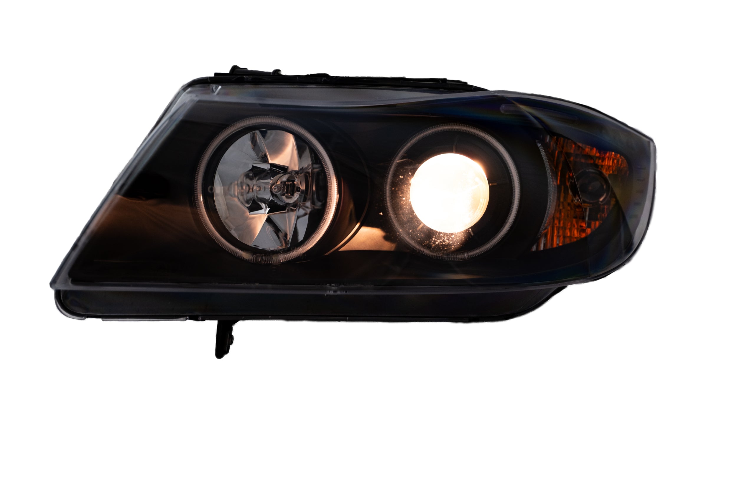 Scheinwerfer mit CCFL-Ringen BMW E90/E91 (05-08), schwarz