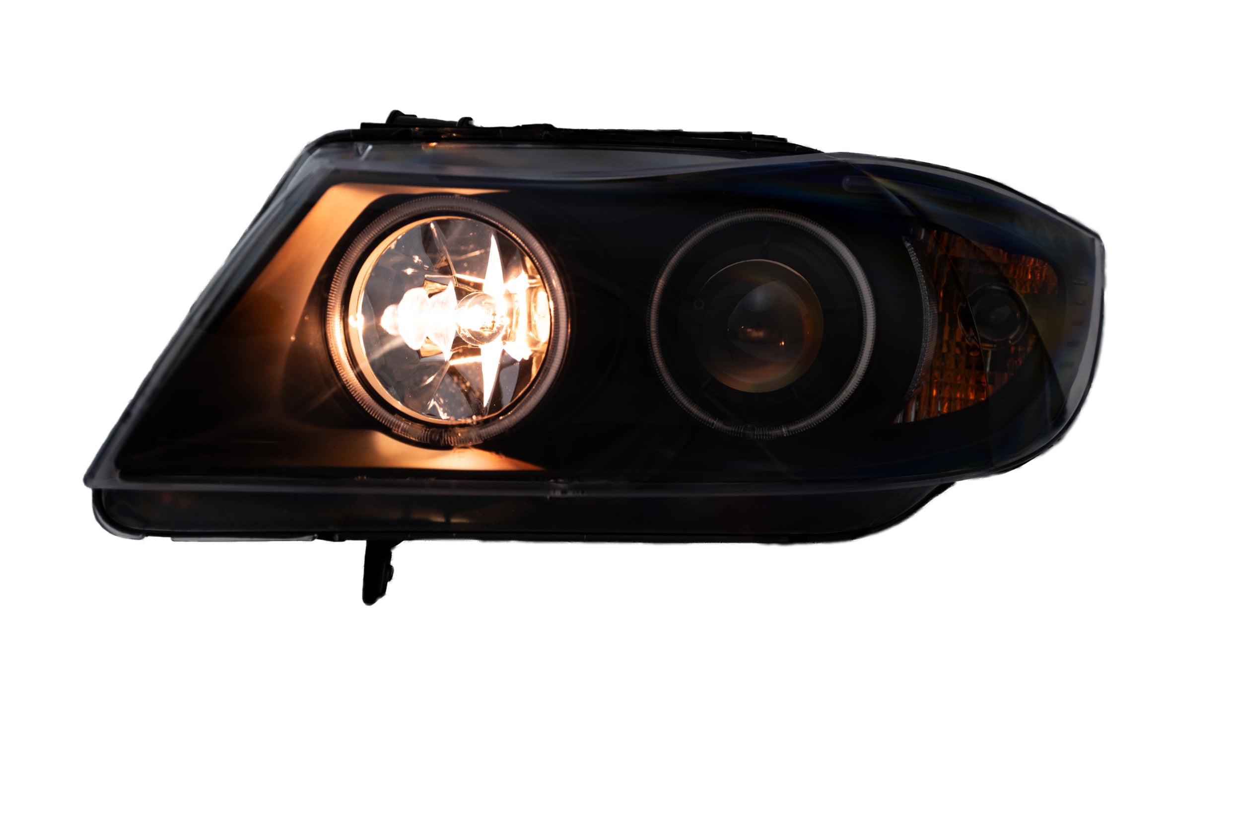 Scheinwerfer mit CCFL-Ringen BMW E90/E91 (05-08), schwarz
