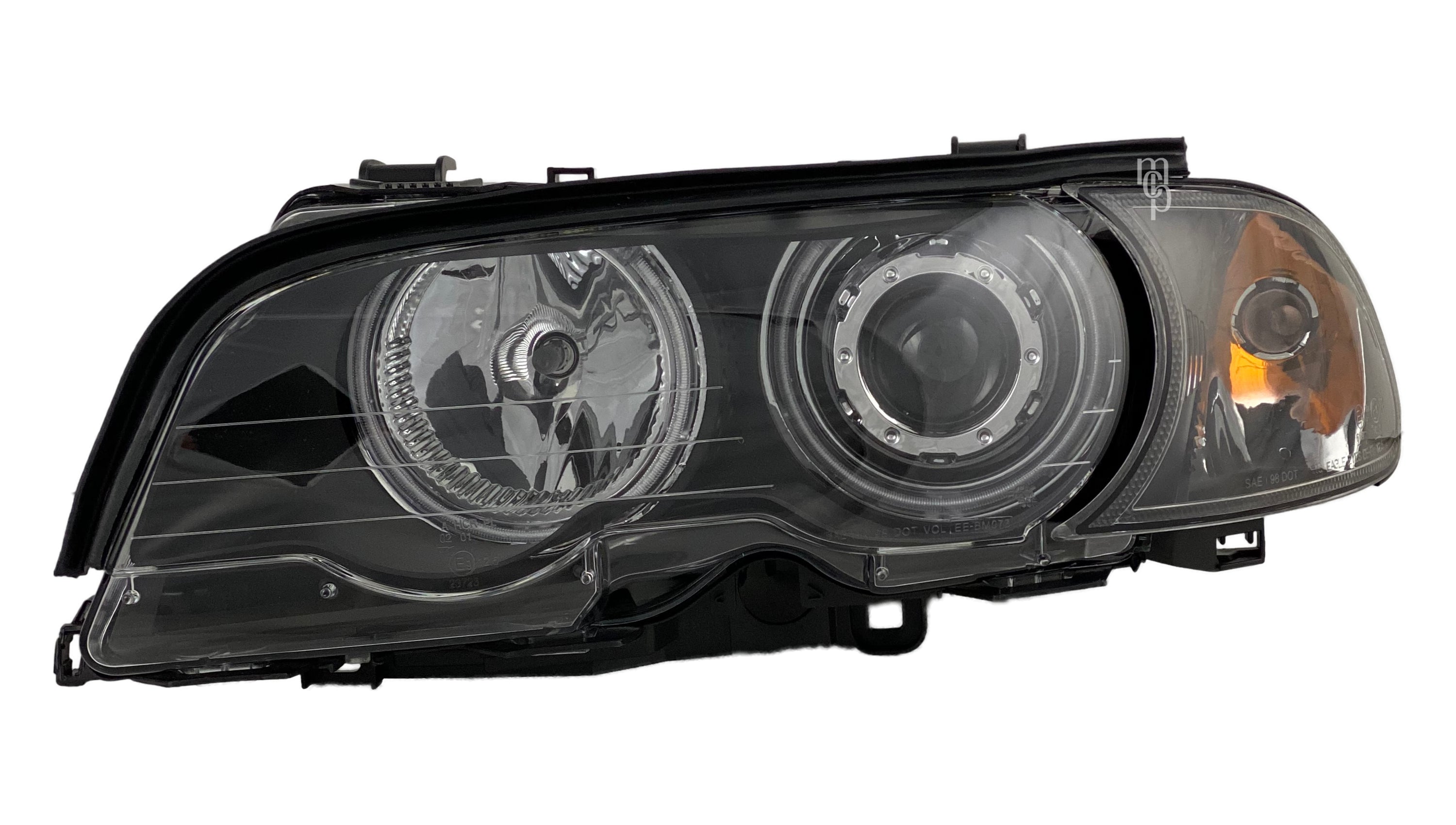 Scheinwerfer Set mit CCFL für BMW 3er E46 Coupe (99-03) Cabrio (00-03) schwarz