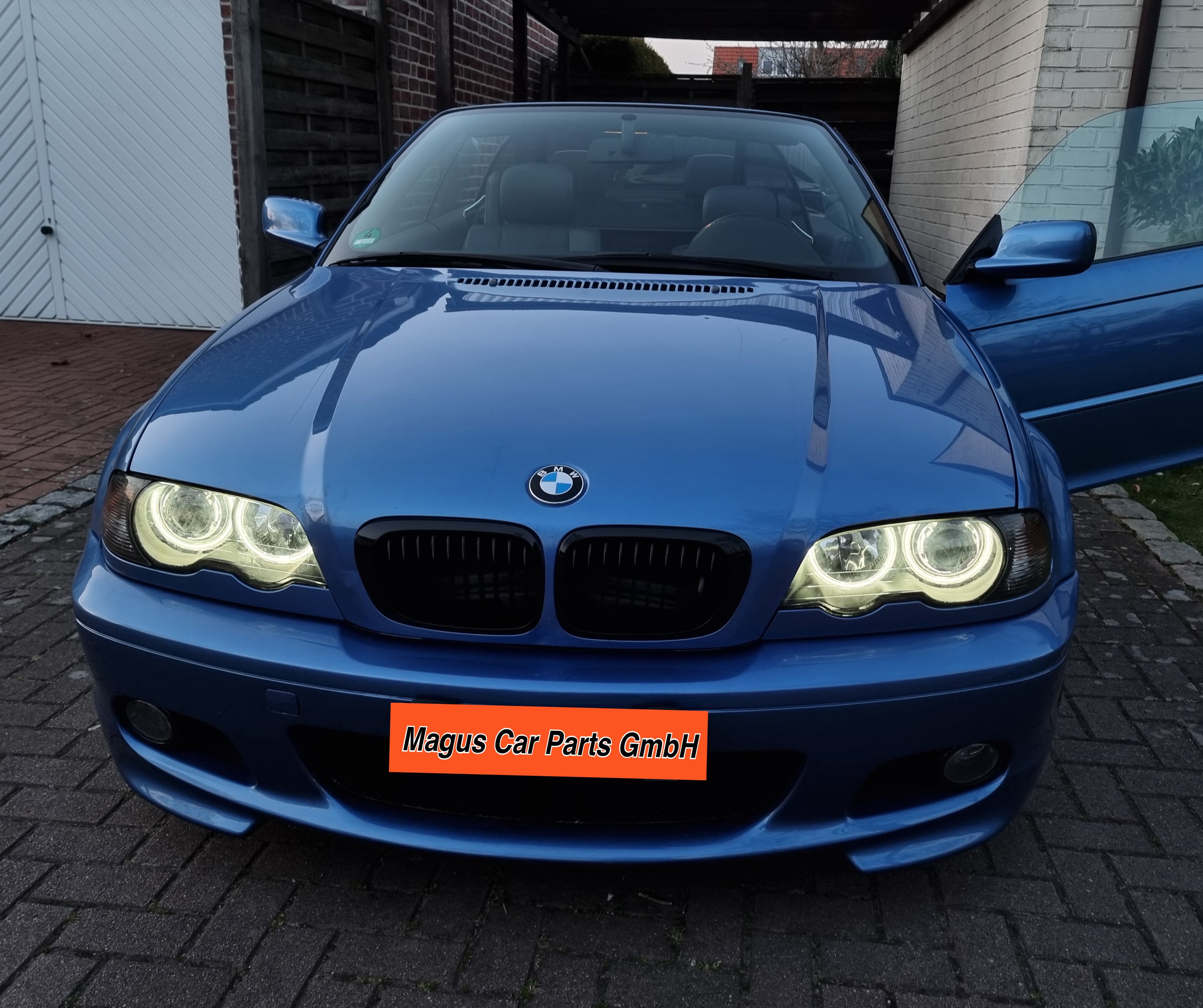 LED Scheinwerfer Set Angle Eyes für BMW 3er E46 Coupe Cabrio (99-03) schwarz