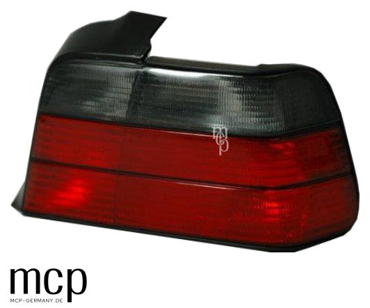 MCP 033026 – BMW 3er E36 Coupé / Cabrio Rückleuchten Rot/Smoke – Frontansicht