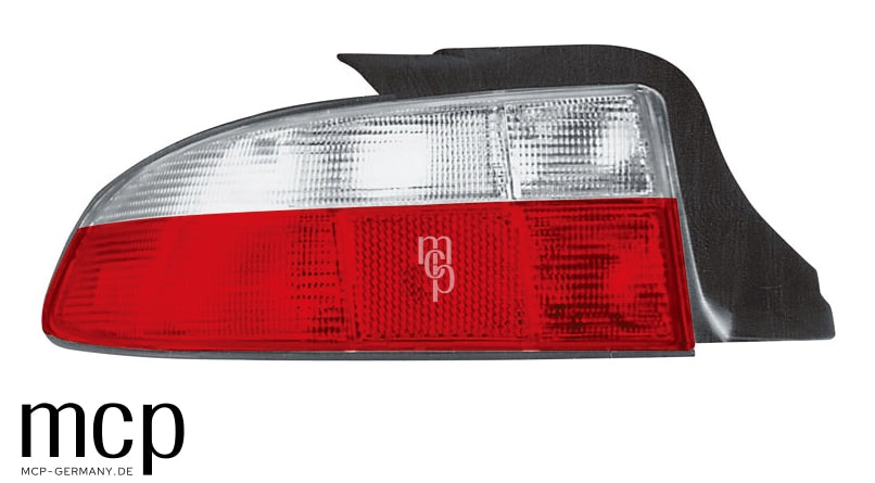 MCP 033042 – BMW Z3 / M Roadster Rückleuchten Rot/Klar – Vorderansicht