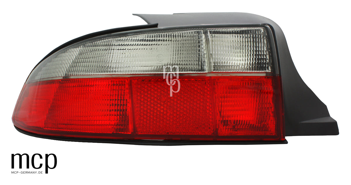 MCP 033044 – Rückleuchten BMW Z3 Rot/Smoke – Linke Rückleuchte, Vorderansicht