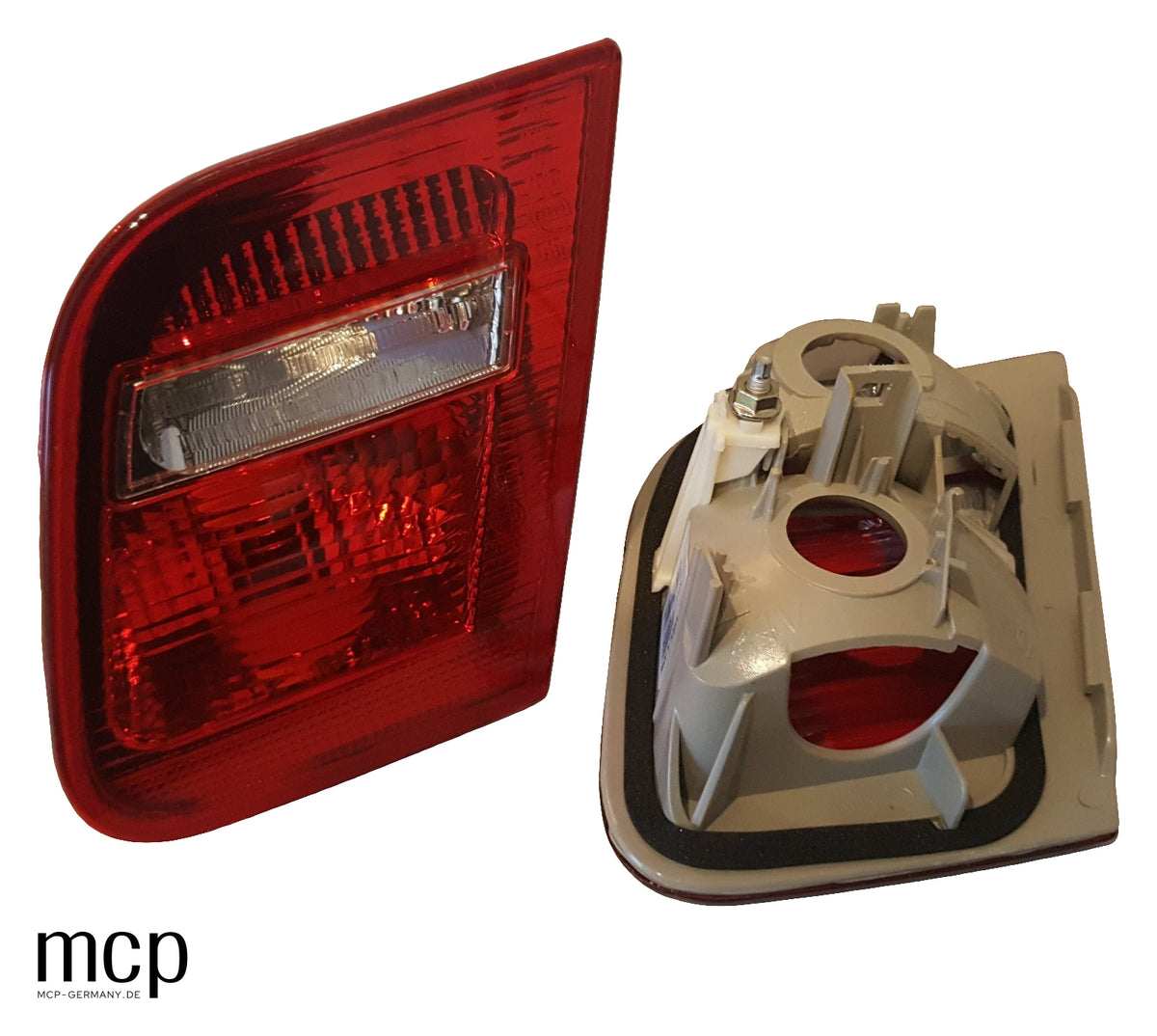 MCP 033117 – Rückleuchten BMW 3er E46 Limousine Rot/Klar – Kofferraumleuchten, Vorder- und Rückseite