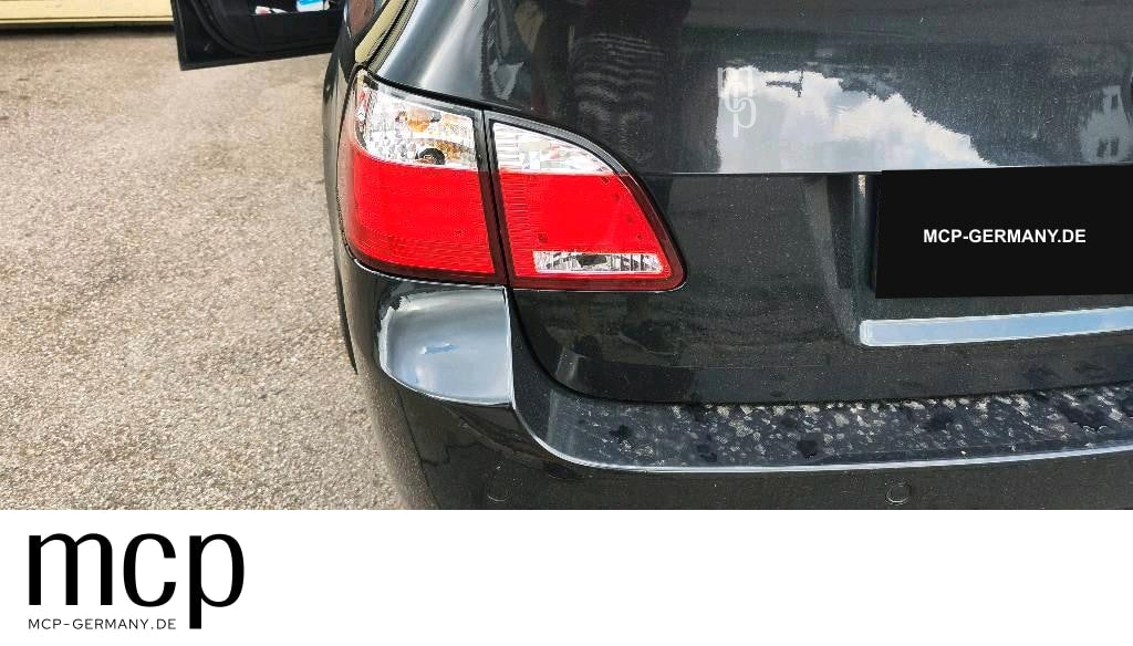 MCP 033168 – BMW 5er E61 Touring LED Rückleuchten Rot/Klar – Echtes Einbaubeispiel an der linken Fahrzeugseite