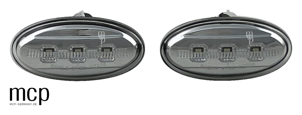 MCP 242004 – Seitenblinker Mazda 2/3/5/6/BT-50/MPV II Chrom – Seitenblinker-Set, echte Paaraufnahme