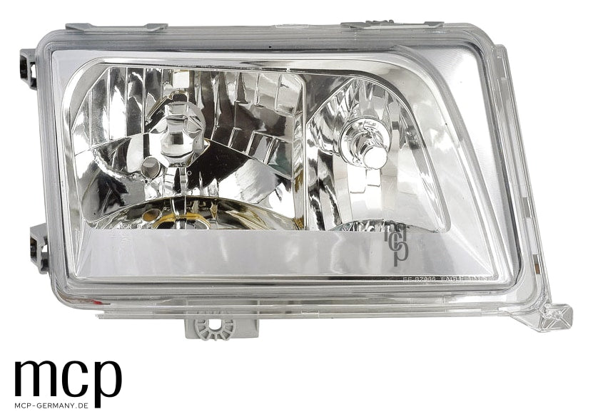MCP 251009 – Mercedes-Benz E-Klasse W124 Scheinwerfer Chrom – Frontansicht