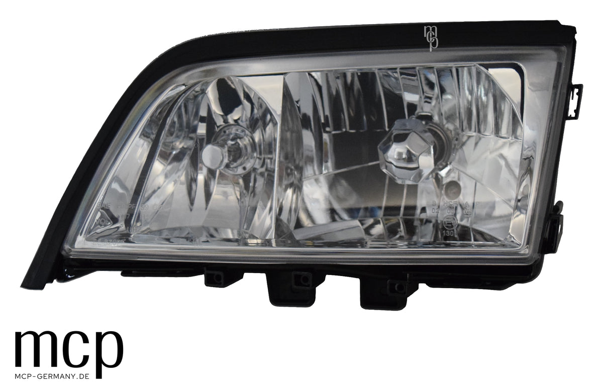 MCP 251012 – Mercedes-Benz C-Klasse W202 Scheinwerfer Chrom – Bisheriges Erstmotiv, echte einzelne Frontansicht
