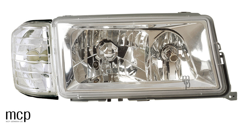 MCP 251034 – Echte Frontansicht des Chrom-Scheinwerfers mit separatem Frontblinker