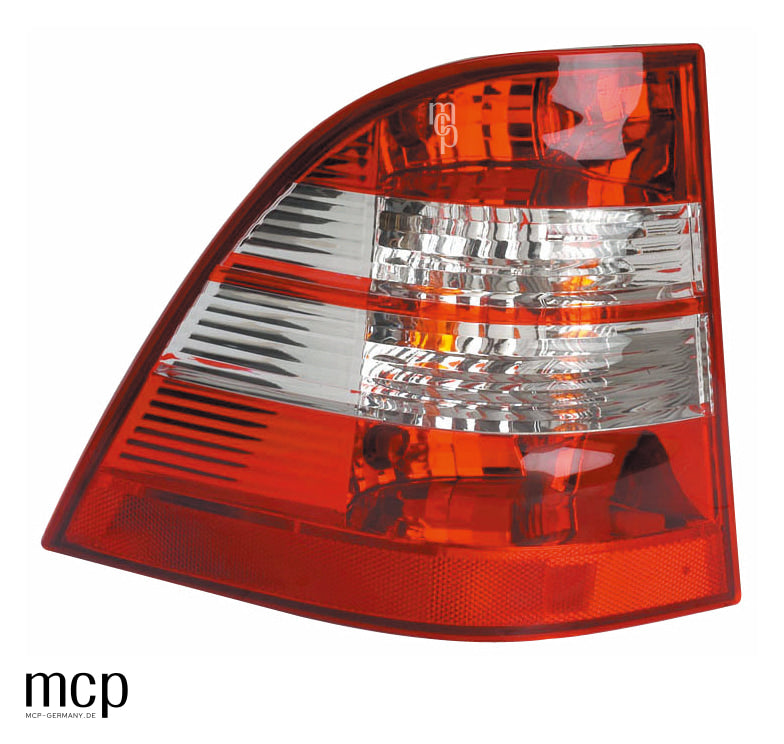 MCP 253038 – Rückleuchten Mercedes-Benz W163 Rot/Klar – Rückleuchte, echte Vorderansicht