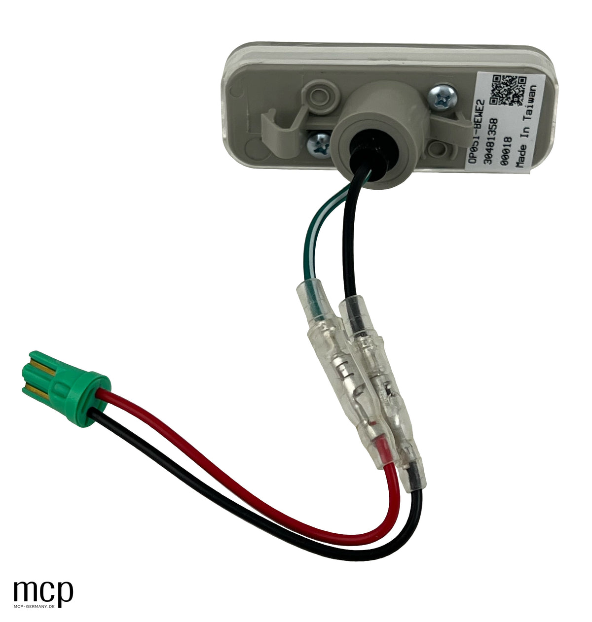 MCP 292015 – Originale Rückseite mit Halterung, Kabel, Stecker und lesbarem Herstelleretikett
