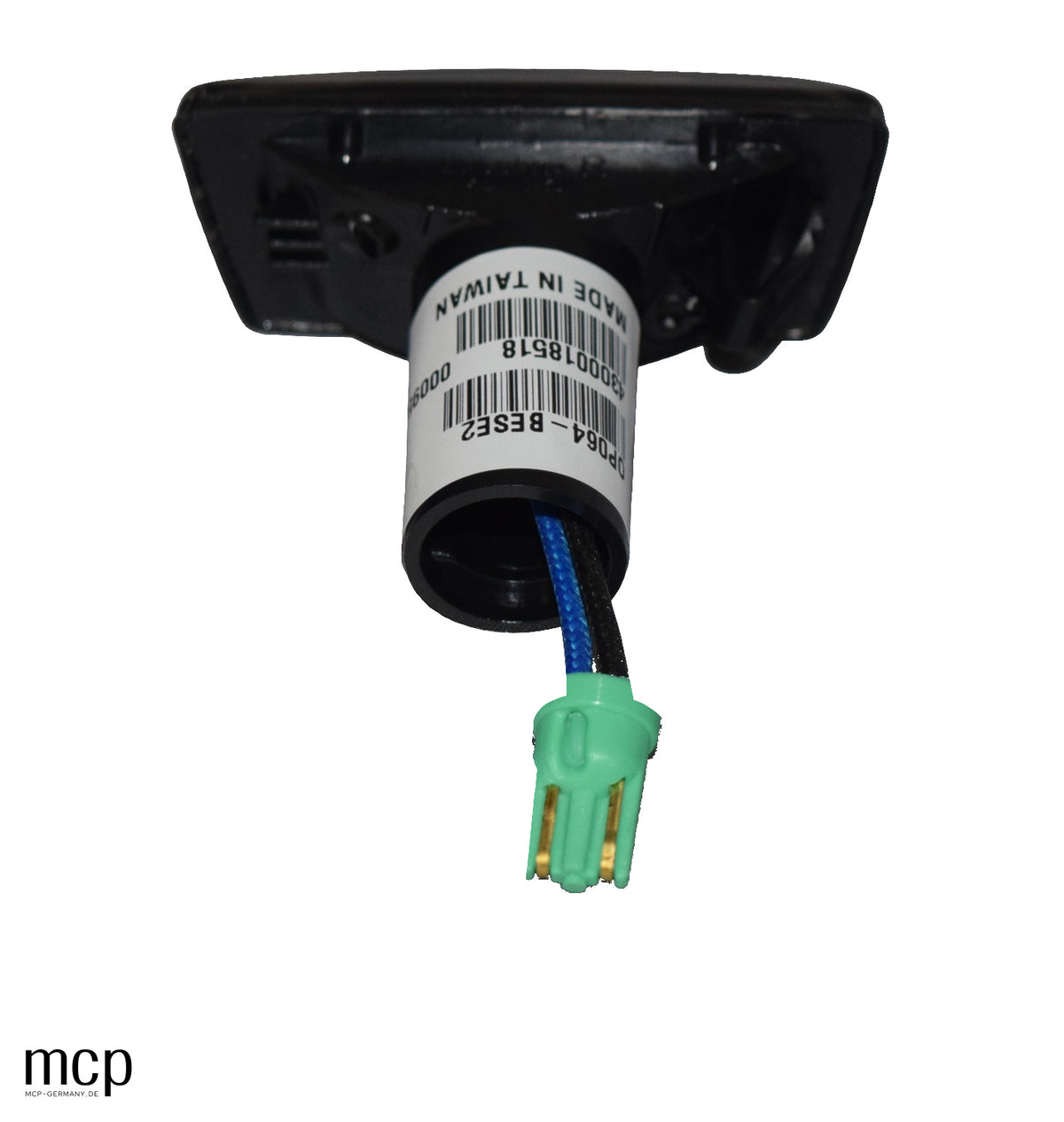 MCP 292028 – Originale Rückseite mit Herstelleretikett, Kabeln und grünem Stecker