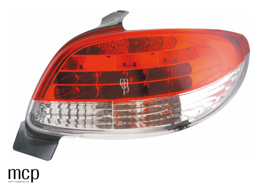 MCP 303003 – LED Rückleuchten Peugeot 206 Rot/Klar – Frontansicht