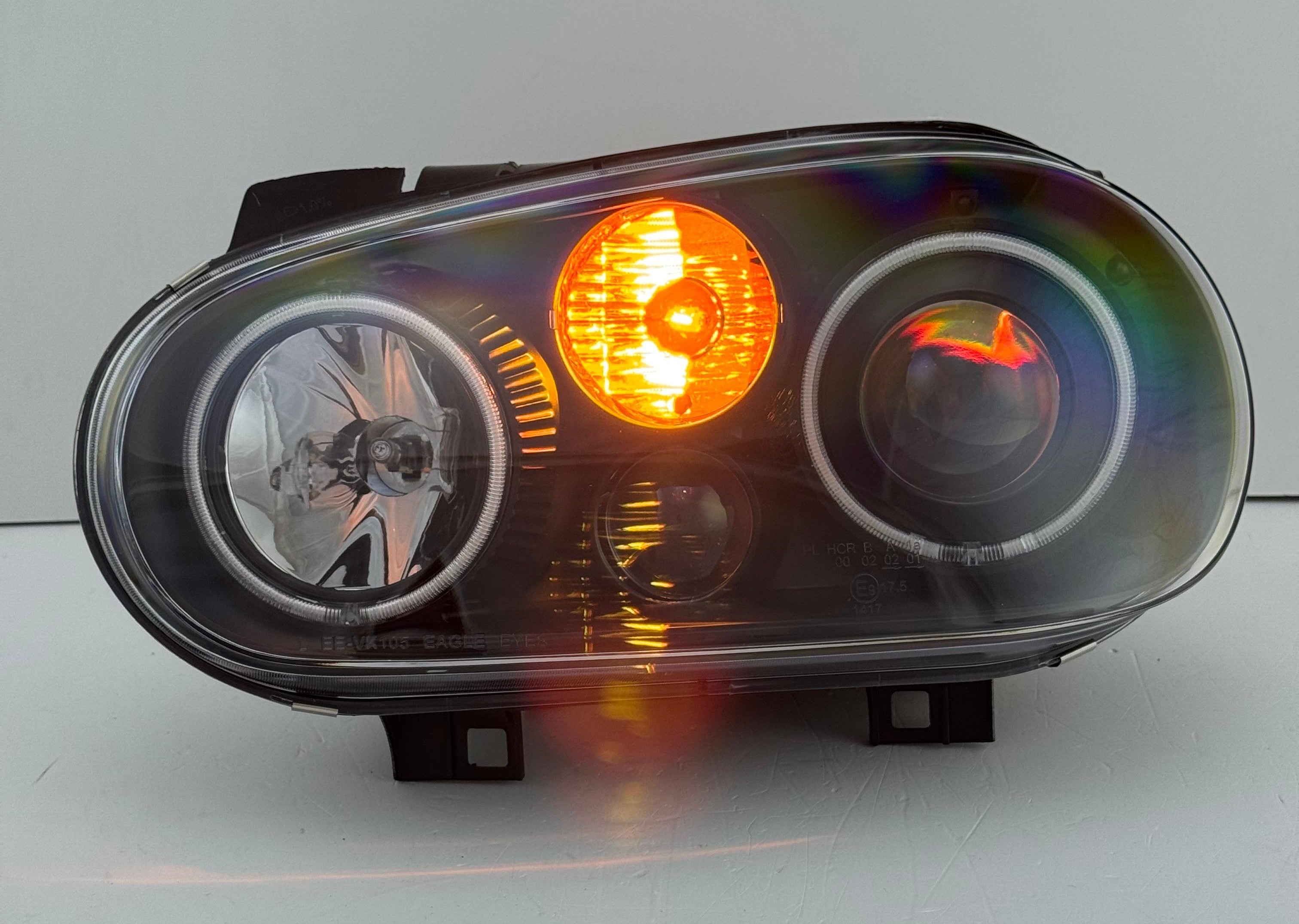 Scheinwerfer Set mit CCFL-Ringen für VW Golf 4 (IV) (98-03) schwarz