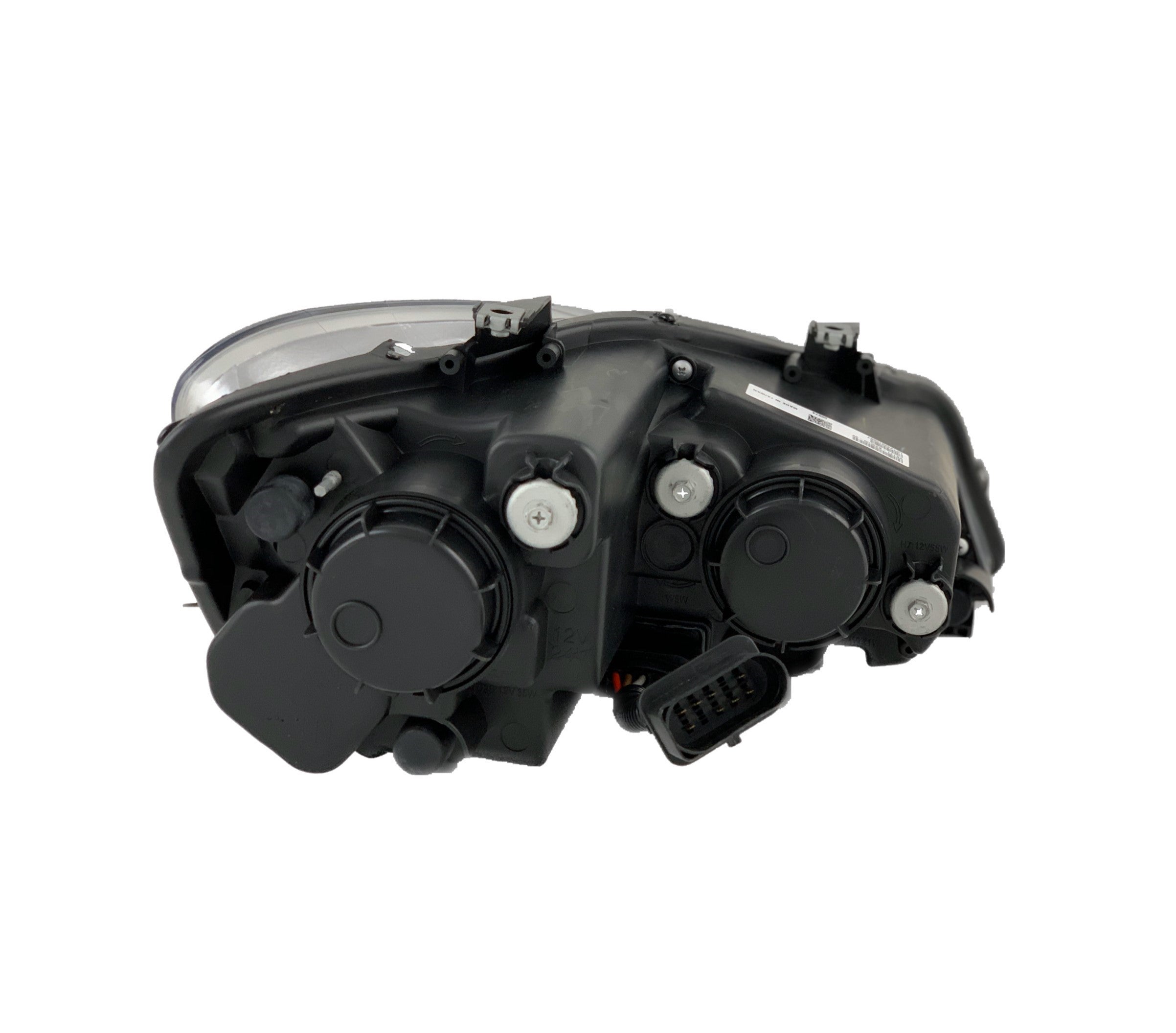 RHD Scheinwerfer für VW Polo 6R/6C, schwarz/New-Look+LED-Blinker