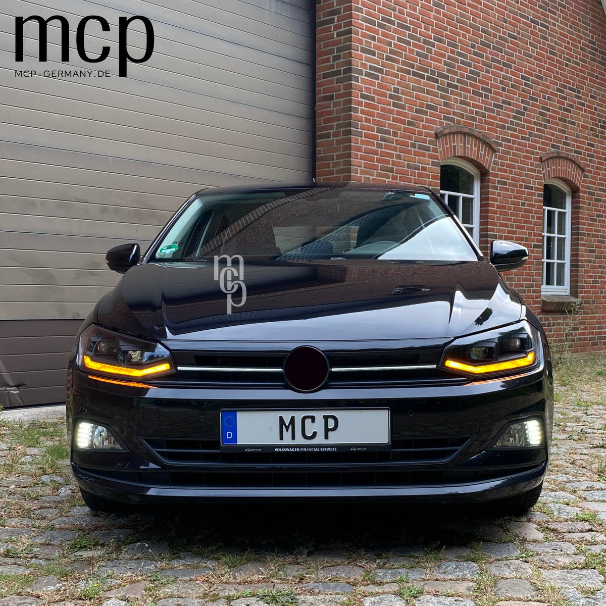 MCP 441264 – VW Polo AW1 Scheinwerfer Schwarz – Einbau Front LED Blinker