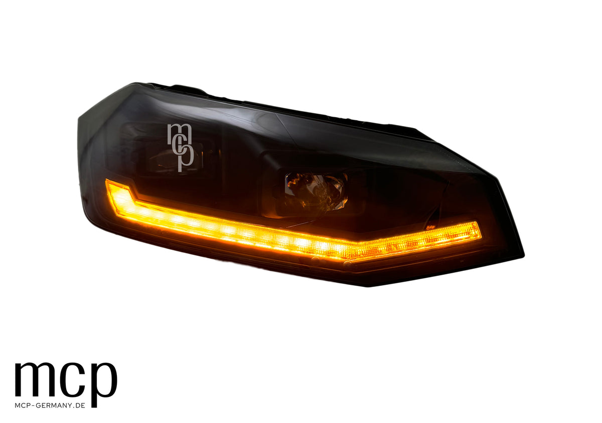 MCP 441264 – VW Polo AW1 Scheinwerfer Schwarz – LED Blinker
