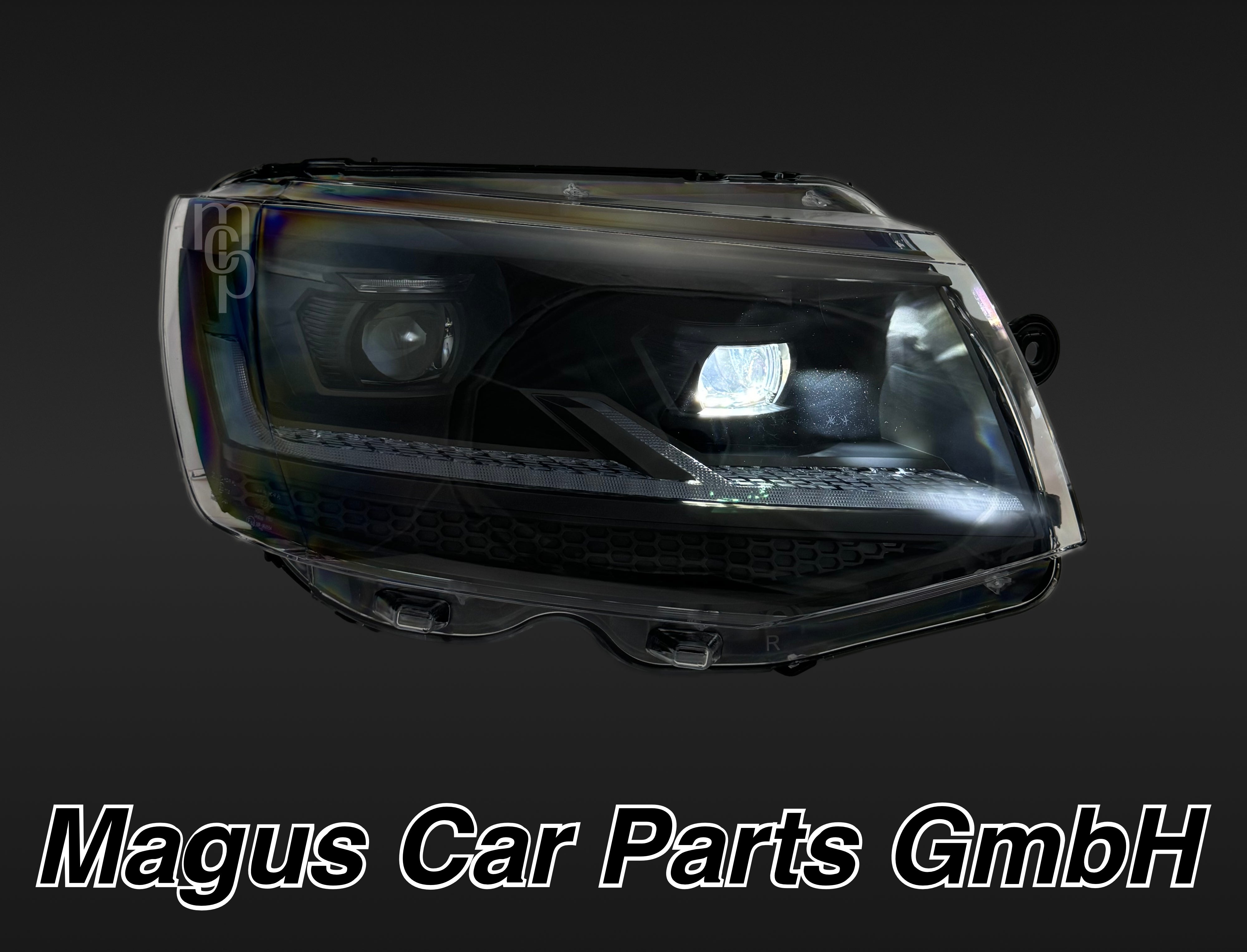 Voll LED Scheinwerfer Set für VW T6 (2015–2019) Schwarz - DRL, dyn. Blinker (H7)