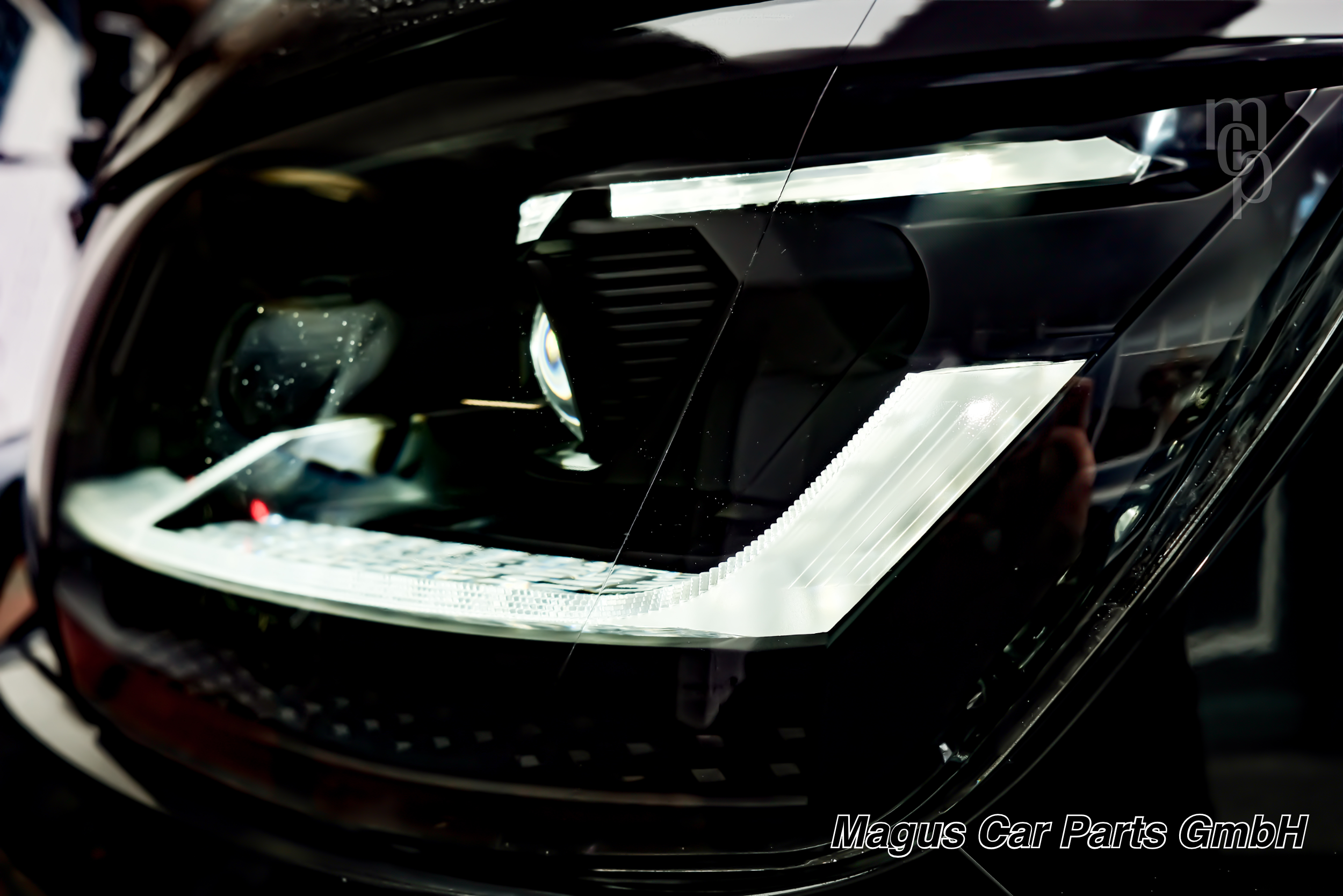 Voll LED Scheinwerfer Set für VW T6 (2015–2019) Schwarz - DRL, dyn. Blinker (H7)