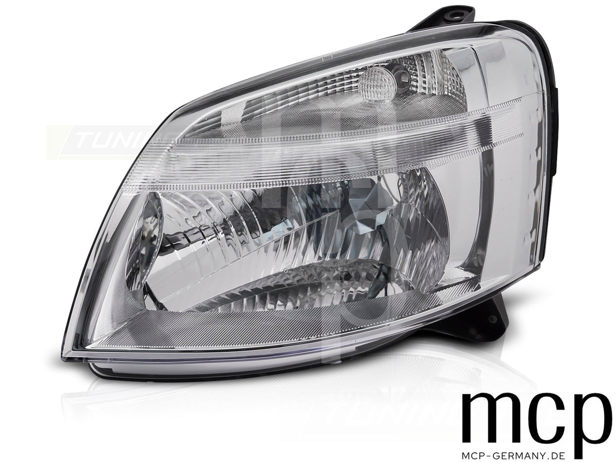 Scheinwerfer links für Citroën Berlingo / Peugeot Partner (2002 bis 2010) in Chrom – MCP Produktbild