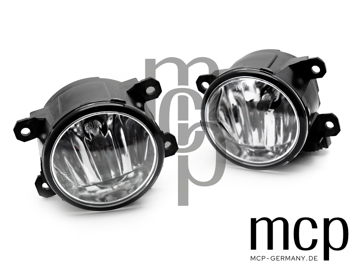Nebelscheinwerfer Set für Fiat 500L / Doblo / Ducato / Panda / Punto Evo / Punto / Citroën Jumper / DS5 / Peugeot Boxer in Klar – Gesamtansicht