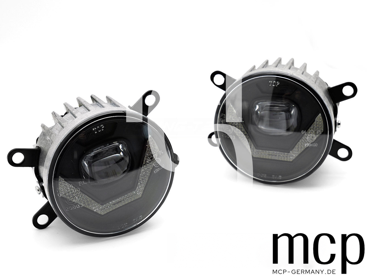 LED Nebelscheinwerfer Set mit Tagfahrlicht für Ford / Opel / Renault / Peugeot / Citroën / Dacia / Suzuki – Ansicht 1
