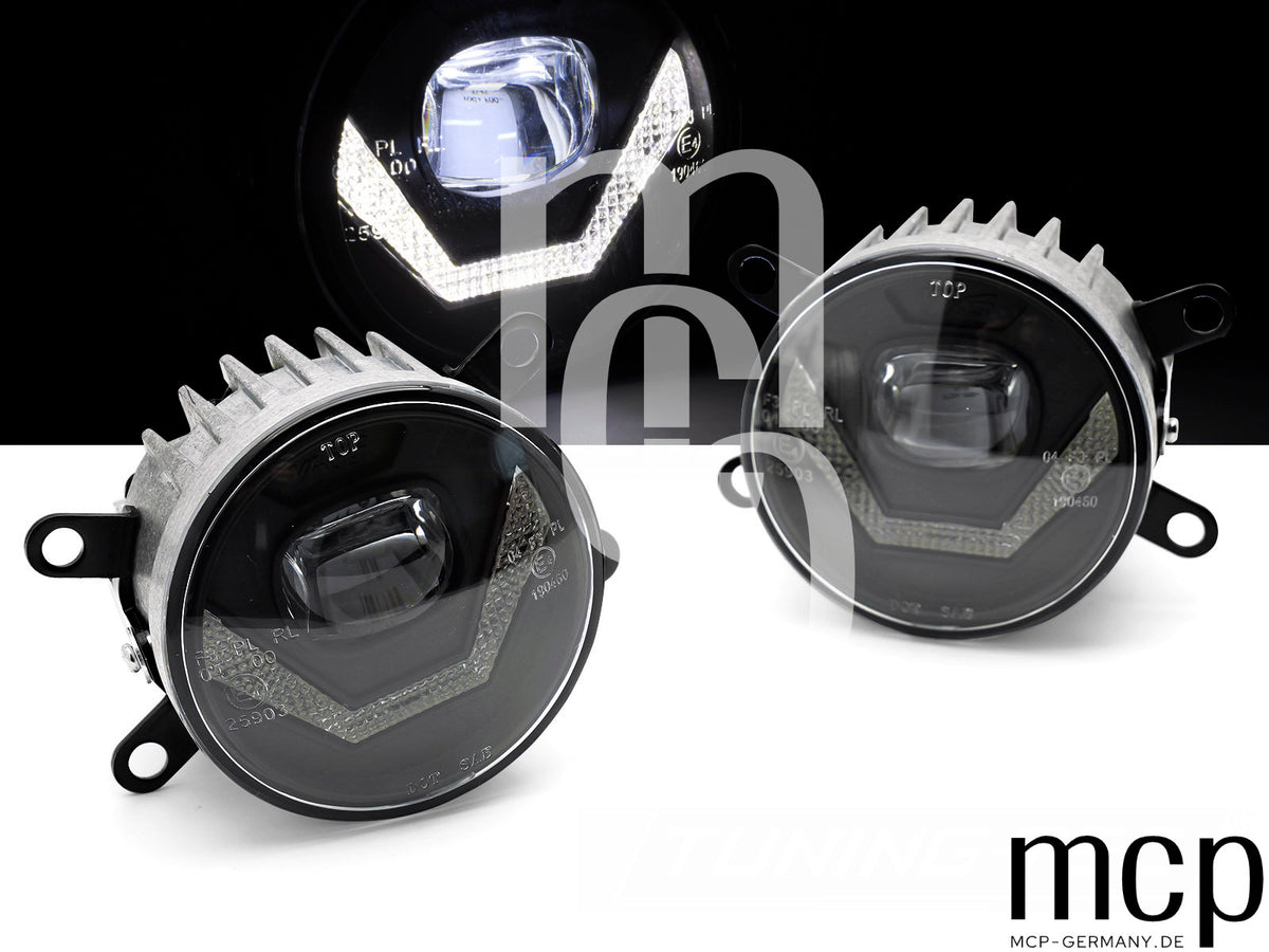 LED Nebelscheinwerfer Set mit Tagfahrlicht für Ford / Opel / Renault / Peugeot / Citroën / Dacia / Suzuki