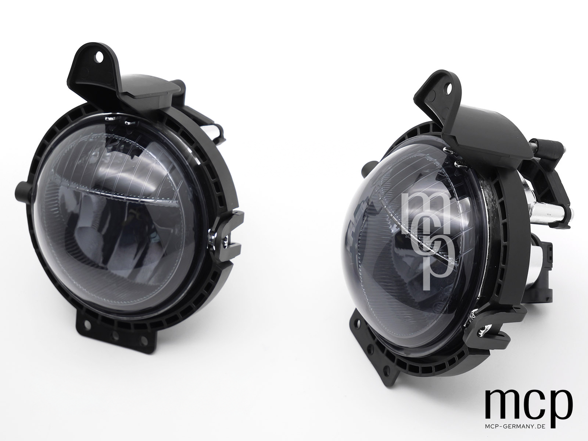 Nebelscheinwerfer Set mit Tagfahrlicht für Mini Cooper R55 / R56 / R57 / R58 / R59 in Smoke – Weitere Setansicht