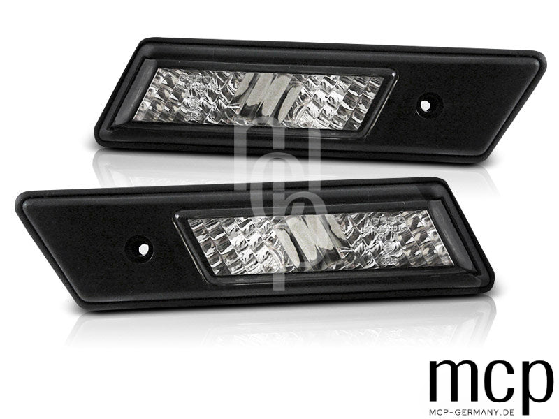 Seitenblinker Set für BMW 5er E34/E32/E36 in Schwarz