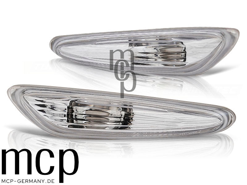 Seitenblinker Set für BMW E60/E61, E46 Limousine/Touring und X3 E83 in Chrom