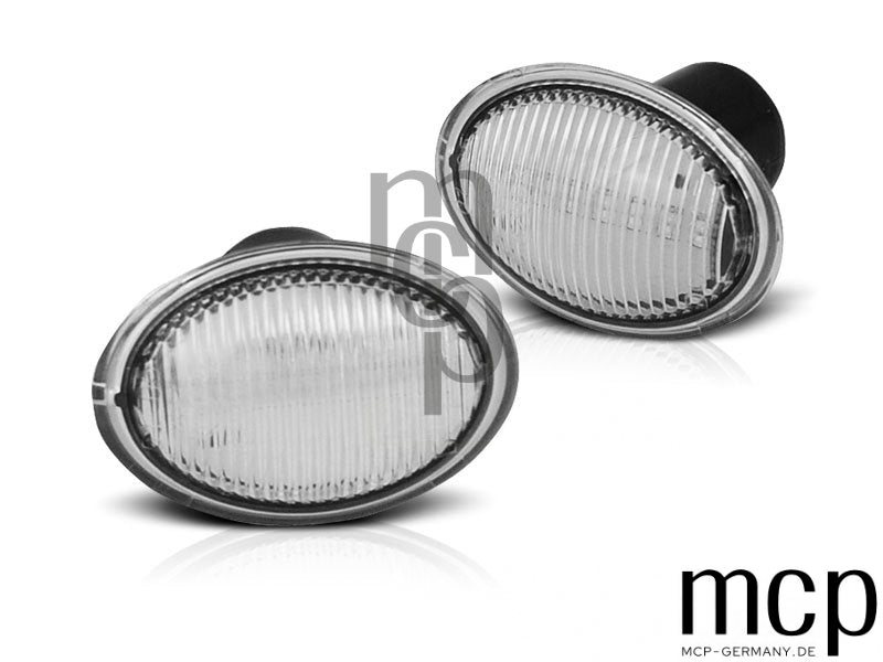 LED Seitenblinker Set für Fiat 500 / Ford KA / Lancia Ypsilon in Weiß