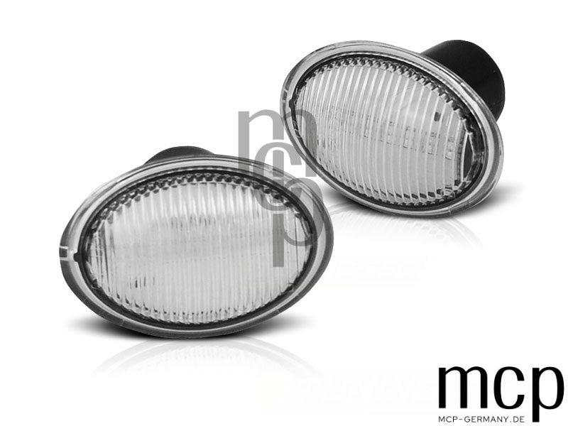 LED Seitenblinker Set für Fiat 500 / Ford KA / Lancia Ypsilon in Weiß