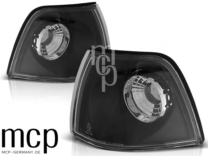 Frontblinker Set für BMW 3er E36 Limousine / Touring / Compact (12/1990 bis 09/1999) in Schwarz