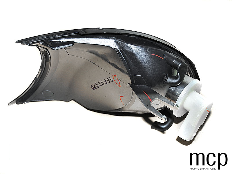 Frontblinker Set für BMW 3er E46 Coupé / Cabrio (09/2001 bis 03/2003) in Smoke – Rückansicht