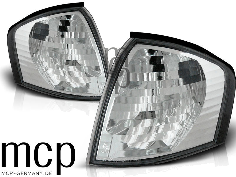 Frontblinker Set für Mercedes-Benz C-Klasse W202 Limousine / Touring (1993 bis 2000) in Chrom