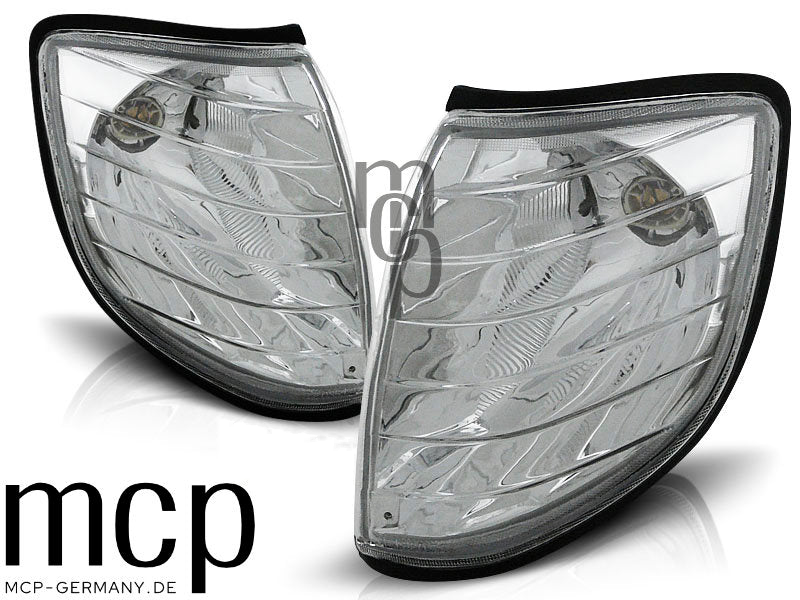 Frontblinker Set für Mercedes-Benz S-Klasse W140 (03/1991 bis 10/1998) in Chrom