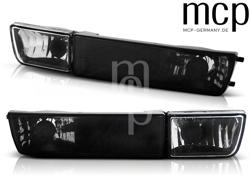 Frontblinker Set mit Nebelscheinwerfern, Standlicht für VW Golf 3 / Vento in Schwarz