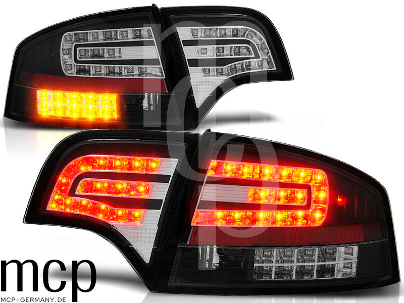 LED Rückleuchten Set für Audi A4 B7 (11/04-03/08) in Schwarz