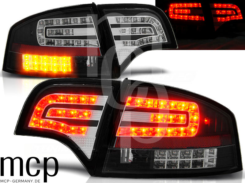 LED Rückleuchten Set für Audi A4 B7 (11/04-03/08) in Schwarz