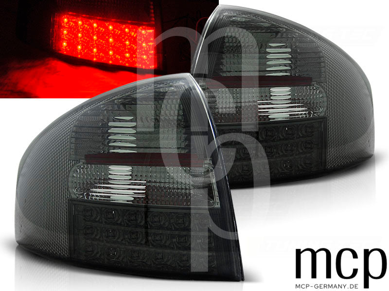 LED Rückleuchten Set für Audi A6 C5 (4B) Limousine (05/97 bis 05/04) in Smoke