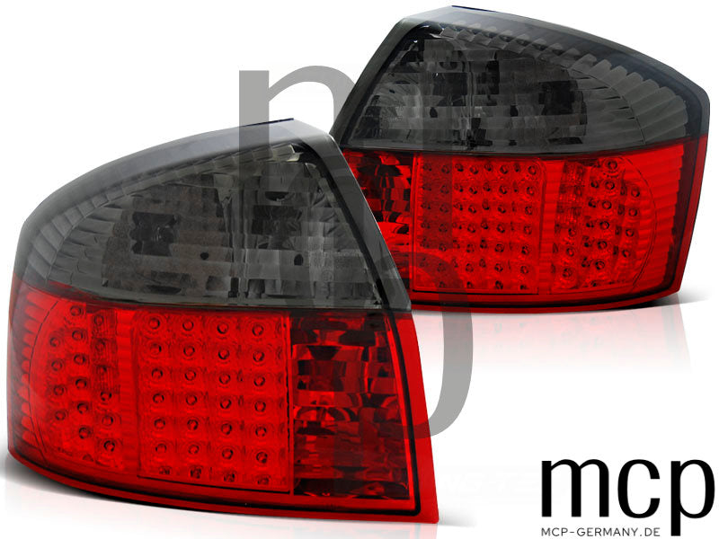 LED Rückleuchten Set für Audi A4 B6 (10/00-10/04) in Rot/Smoke