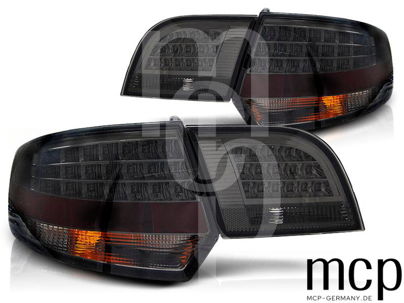 LED Rückleuchten Set für Audi A3 8P Sportback (09/04 bis 10/08) in Smoke