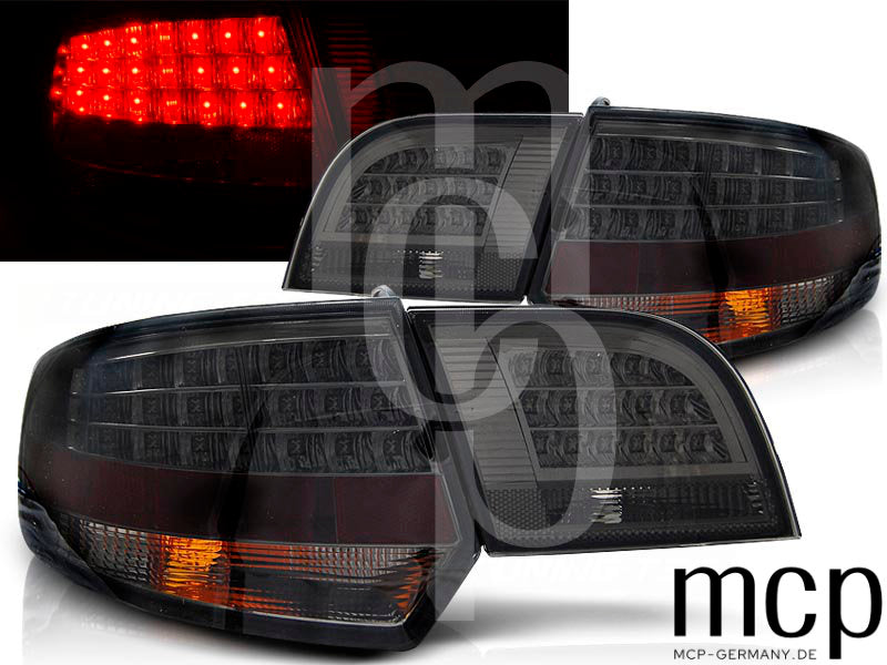 LED Rückleuchten Set für Audi A3 8P Sportback (09/04 bis 10/08) in Smoke