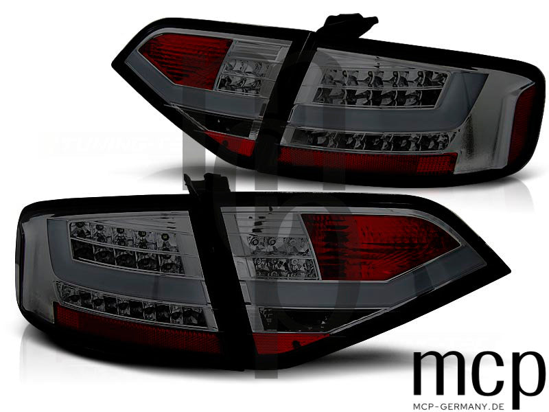 LED Lightbar Rückleuchten Set für Audi A4 B8 (12/07-10/11) in Smoke