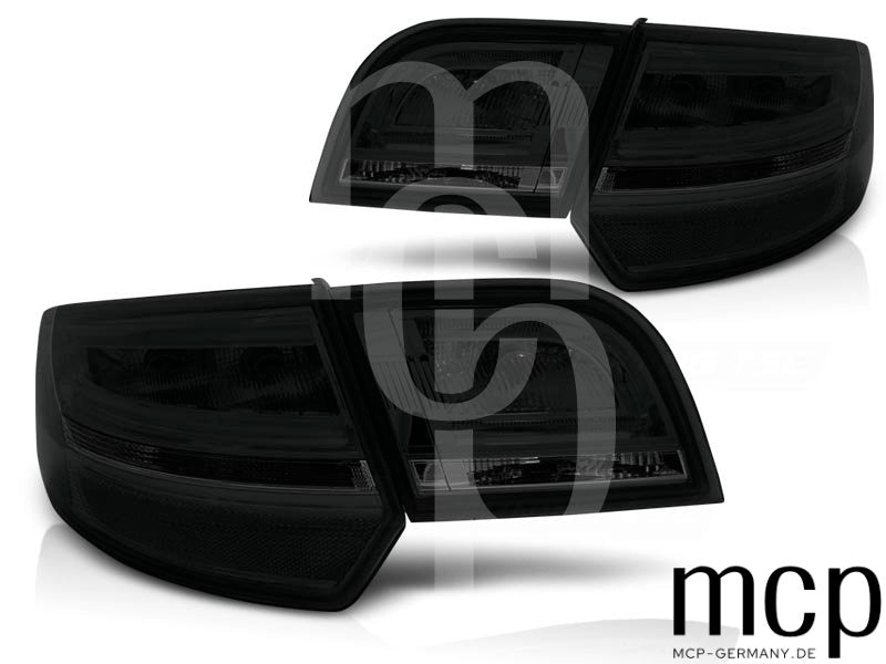 LED Lightbar Rückleuchten Set für Audi A3 8P Sportback (09/04 bis 10/08) in Smoke