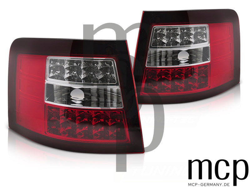 ´LED Rückleuchten Set für Audi A6 4B (C5) Avant (05/97 bis 05/04) in Rot/Klar mit LED-Blinker