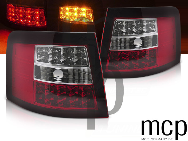 ´LED Rückleuchten Set für Audi A6 4B (C5) Avant (05/97 bis 05/04) in Rot/Klar mit LED-Blinker